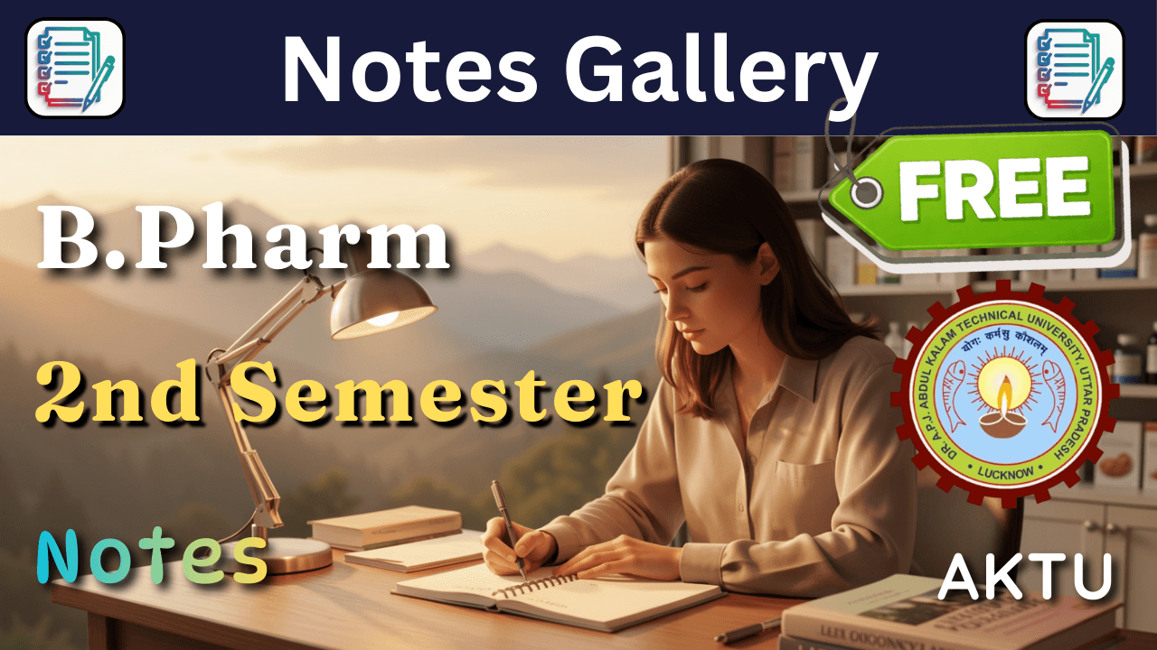 AKTU B.Pharm 2nd Semester Notes (Syllabus, Subjects & Study Guide)