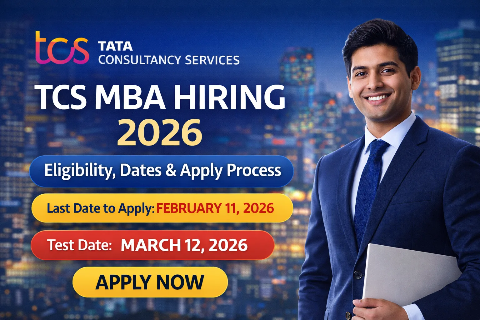 TCS MBA Hiring 2026: Official Mass Hiring Opportunity for Management Postgraduates