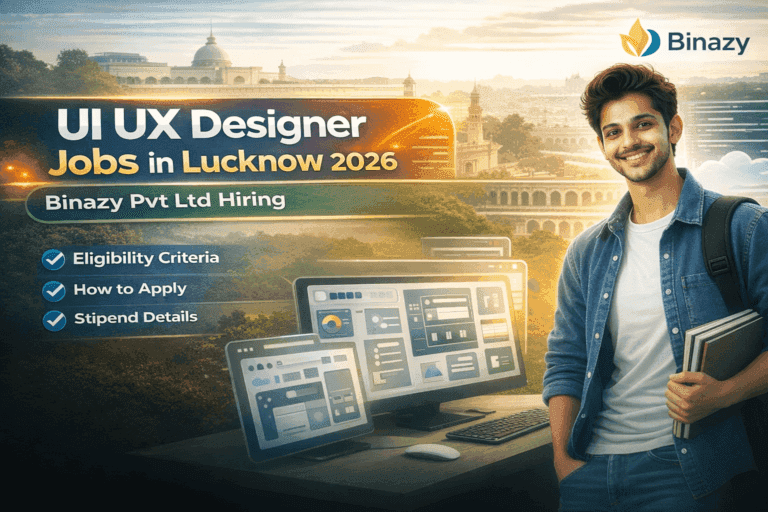 UI UX Designer Jobs in Lucknow: Binazy Pvt Ltd Hiring for In-Office Role
