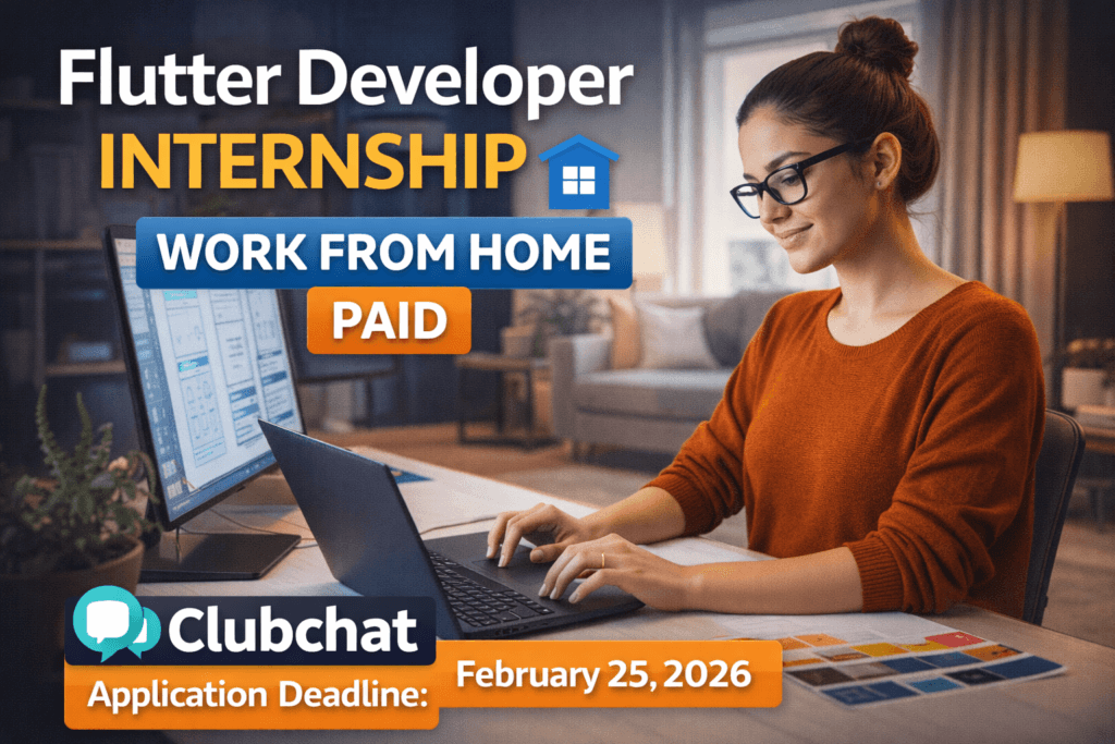 Flutter Developer Internship at Clubchat