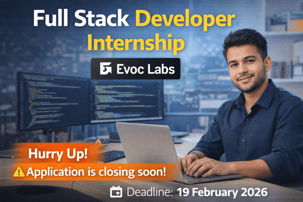 Full Stack Developer Internship at Evoc Labs