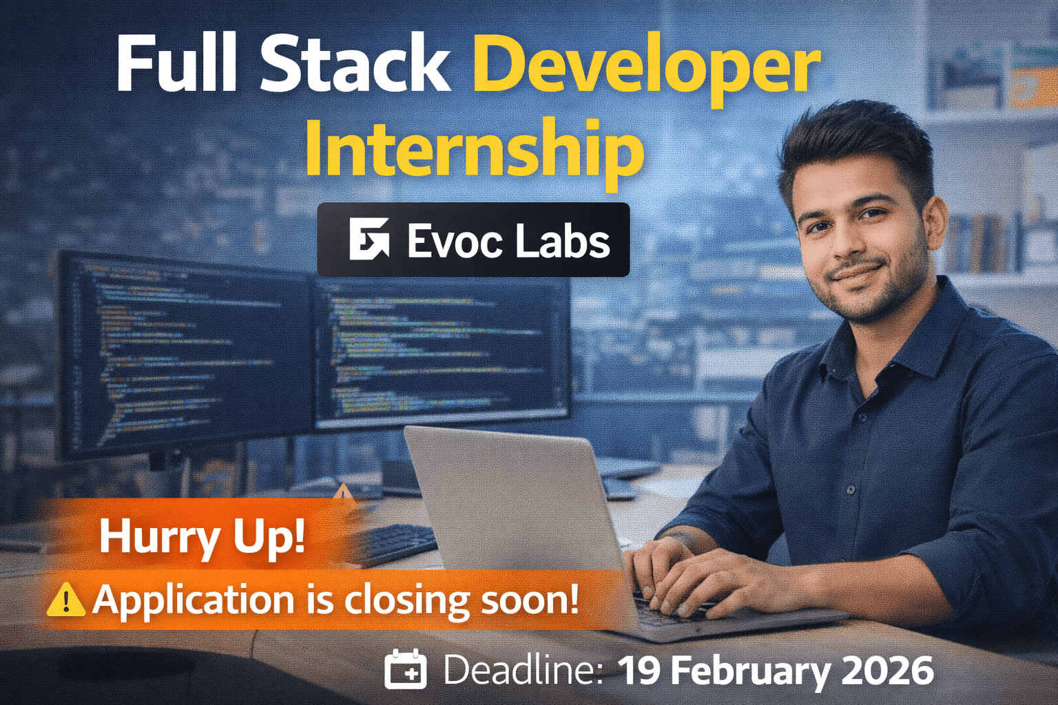 Full Stack Developer Internship at Evoc Labs