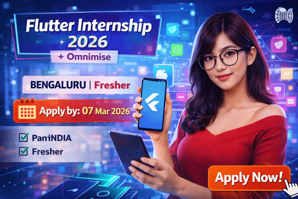 Flutter Internship at Omnimise – Complete 2026 Guide for Students and Freshers