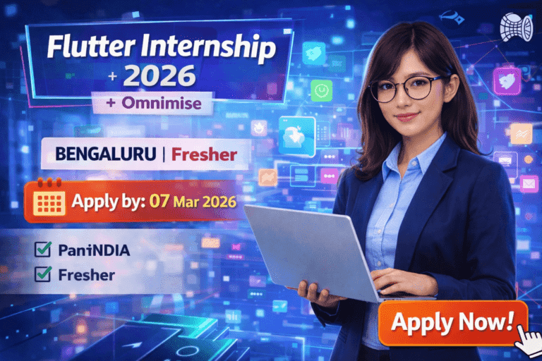 Flutter Internship at Omnimise – Complete 2026 Guide for Students and Freshers