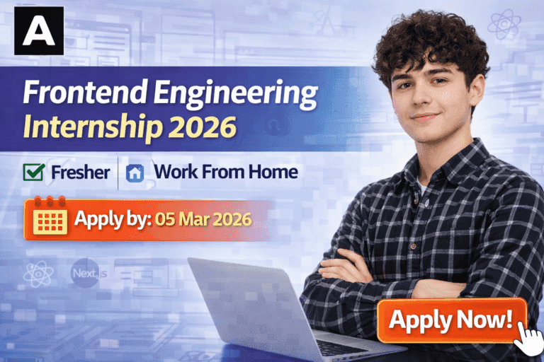Frontend Engineering Internship at Atomity – Complete 2026 Guide for Freshers
