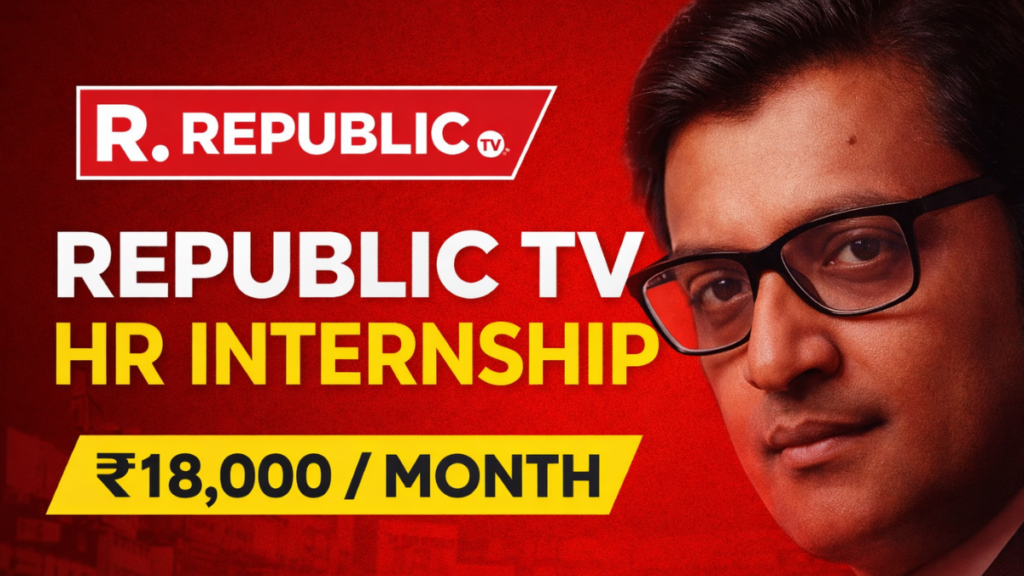 Republic TV Internship 2026