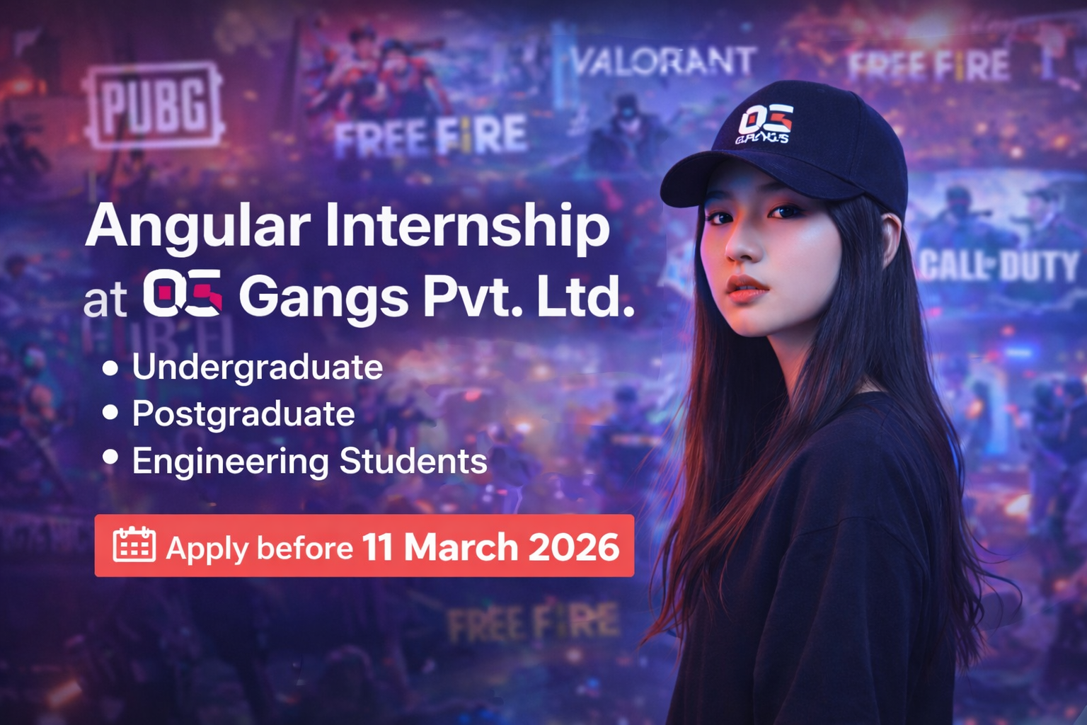 Angular Internship at Oggangs Pvt. Ltd. – Work From Home Opportunity for Engineering Students