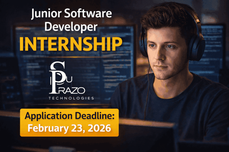 Junior Software Developer Internship at SuPrazo