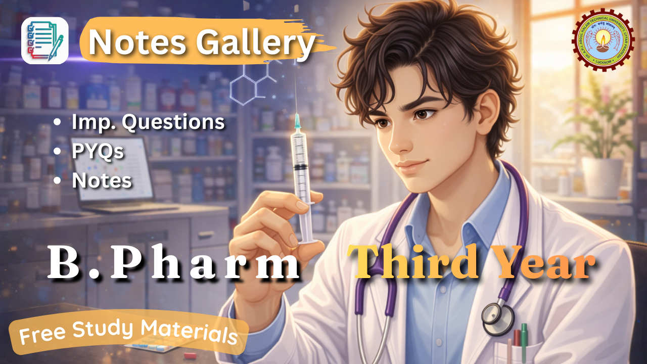 AKTU B.Pharm 3rd Year free study materials