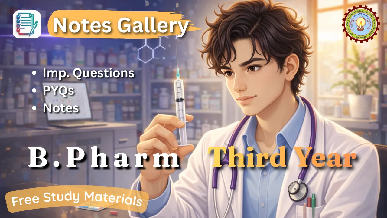AKTU B.Pharm 4th Year free study materials 1 AKTU B.Pharm 3rd Year free study materials