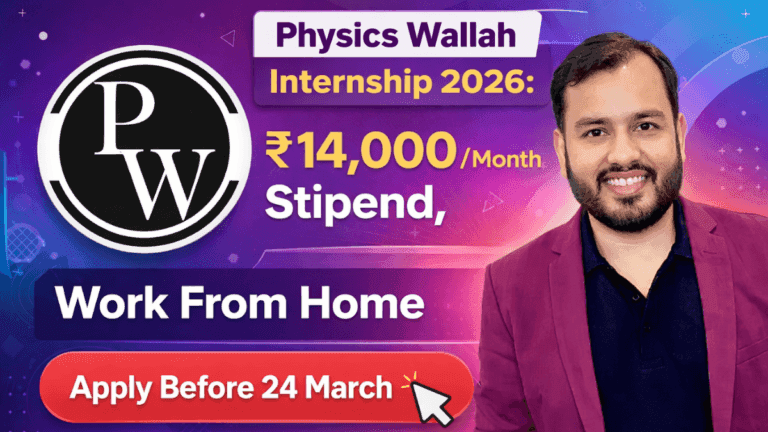 Physics Wallah Internship 2026