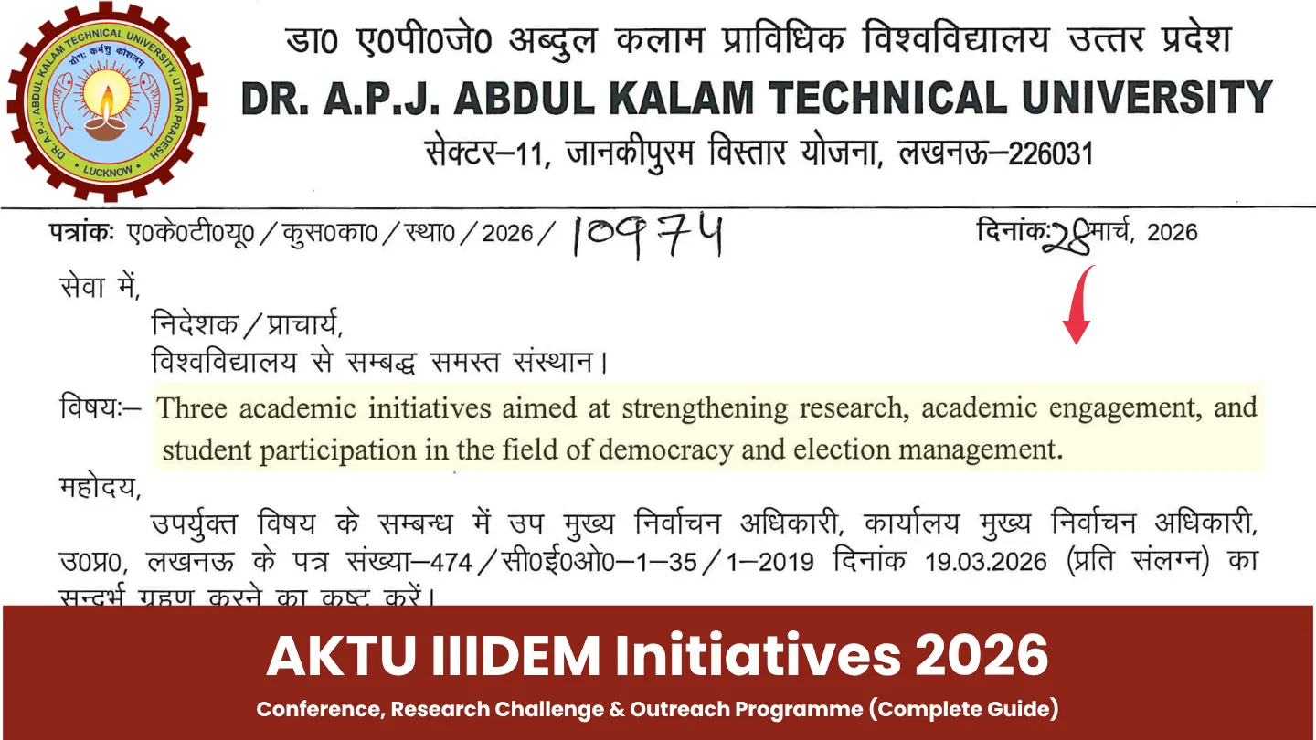 AKTU IIIDEM Initiatives 2026