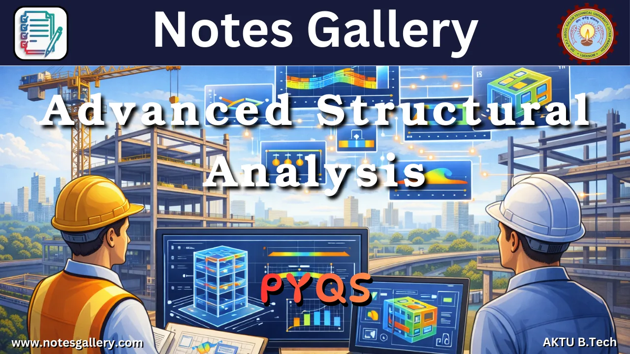 CIVIL 3rd Year PYQs (Advanced Structural Analysis)