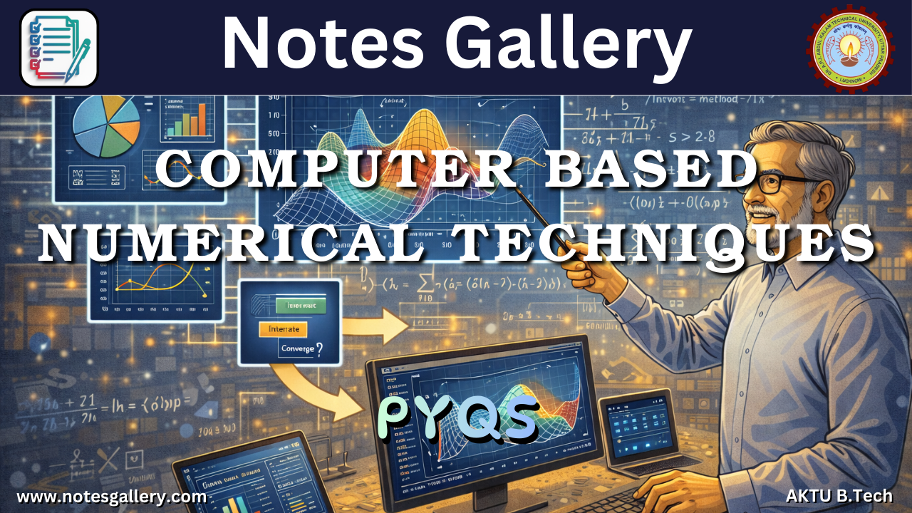 OE 3rd Year PYQs (COMPUTER BASED NUMERICAL TECHNIQUES)