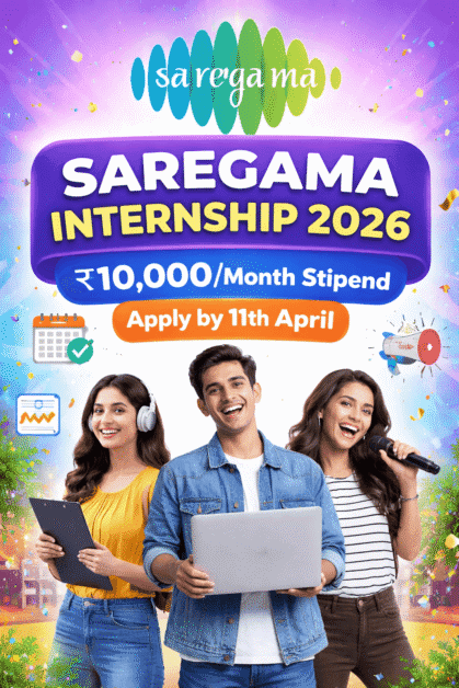 Saregama Internship 2026