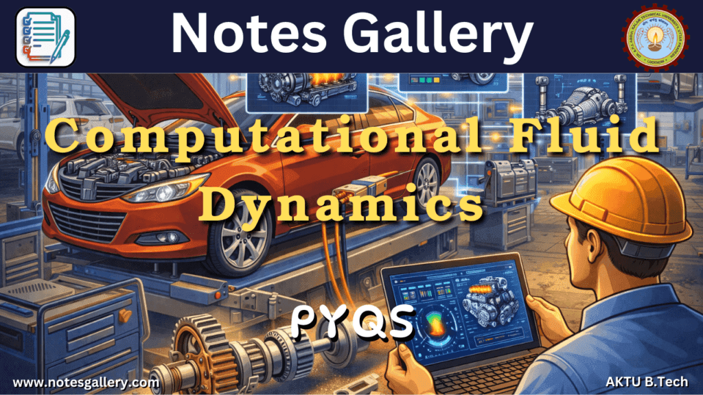 ME 3rd Year PYQs (Computational Fluid Dynamics)