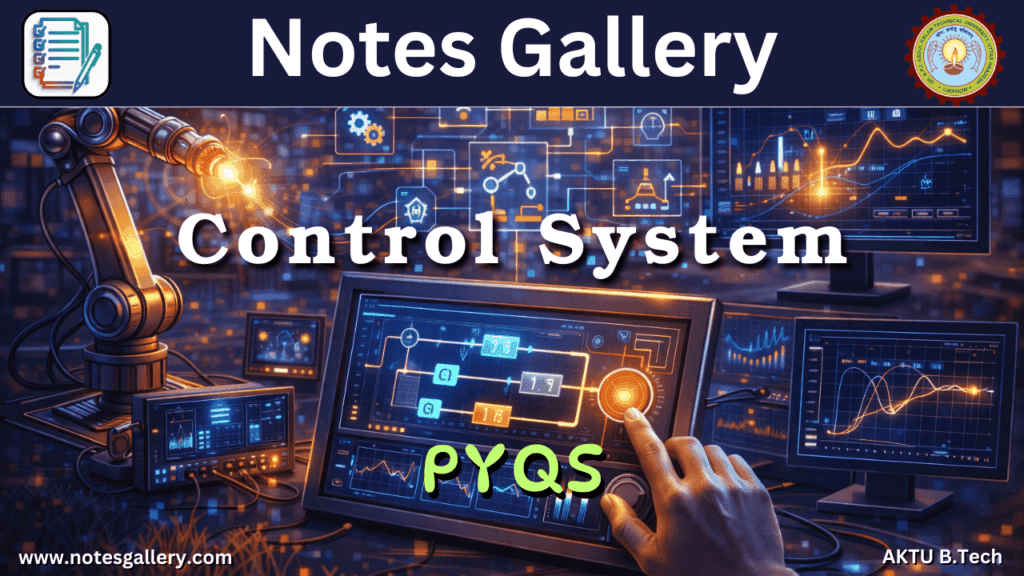 ECE 3rd Year PYQs (Control System)