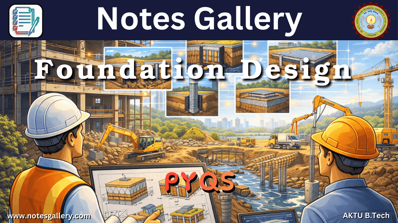 CIVIL 3rd Year PYQs (Foundation Design) 1 Foundation Design