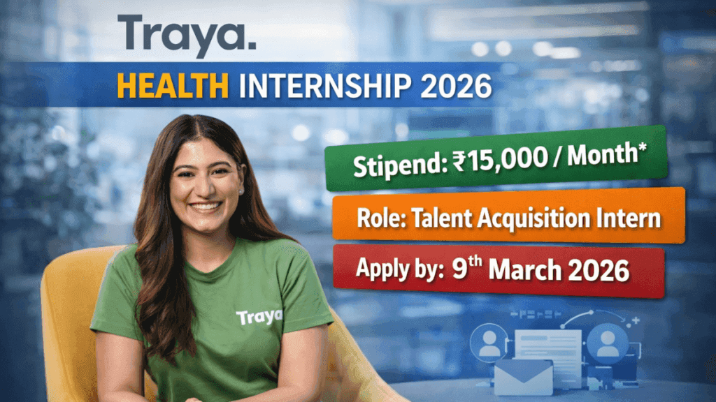 Jobs & Internships for College Students 91 Traya Health Internship 2026