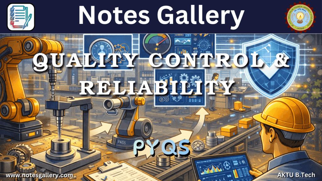 OE 3rd Year PYQs (QUALITY CONTROL & RELIABILITY)