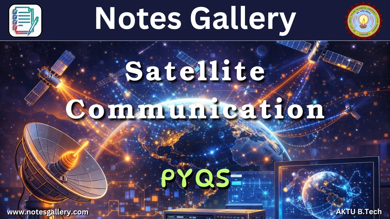 ECE 3rd Year PYQs (Satellite Communication) 4 ECE 3rd Year PYQs (Satellite Communication)