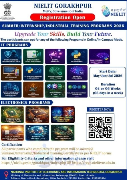 AKTU Free Summer Internship 2026: NIELIT AI Training Program Registration Open | Full Details, Eligibility, Courses 4 209846woqgmx3j page 0003 scaled