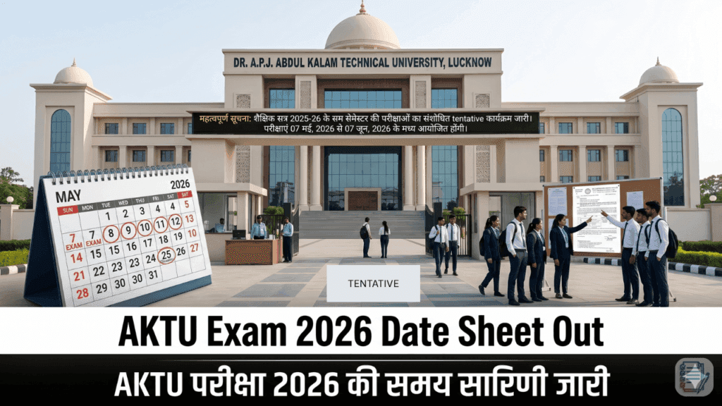 AKTU Even Semester Exam 2026: Tentative Date Sheet, Exam Form & Full Details (B.Tech, MBA, BCA & More)