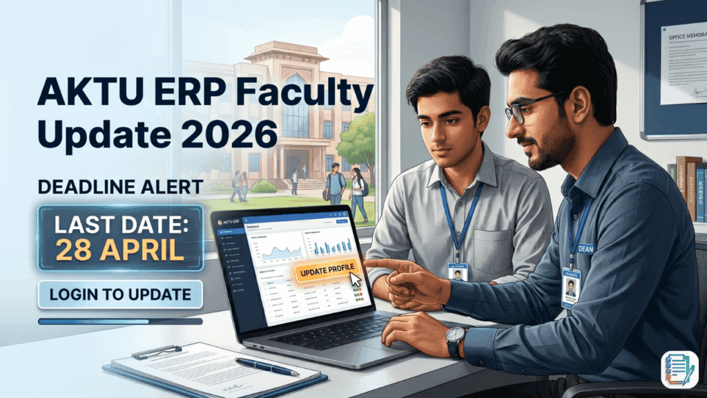AKTU ERP Faculty Update 2026: Last Date, Guidelines and Complete Details