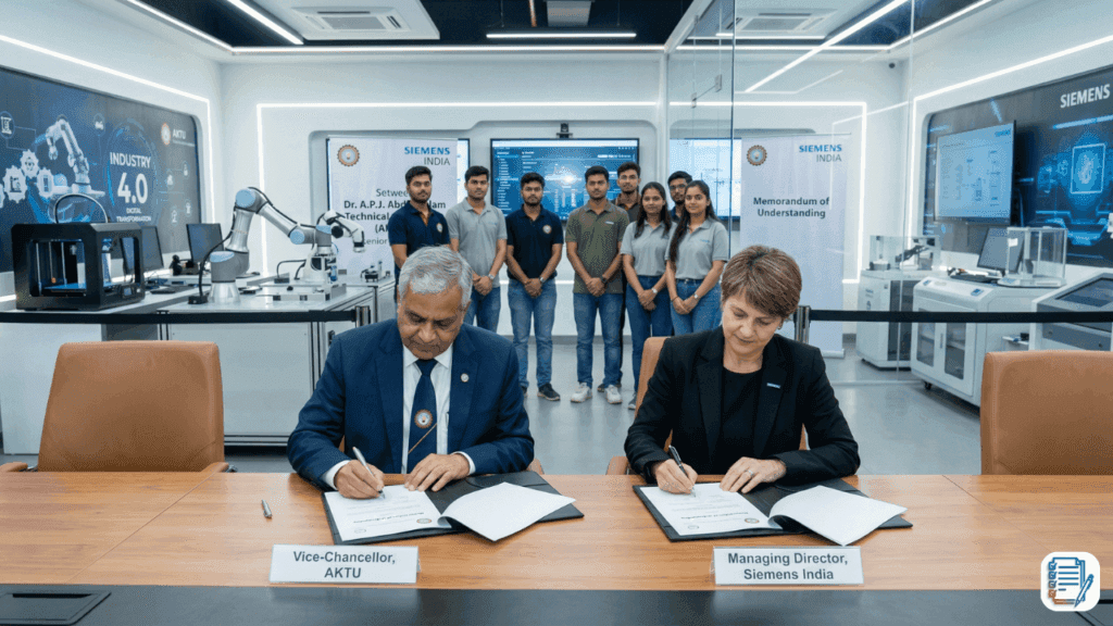 AKTU Signs MoU with Siemens India: A Major Boost for Technical Education and Student Employability