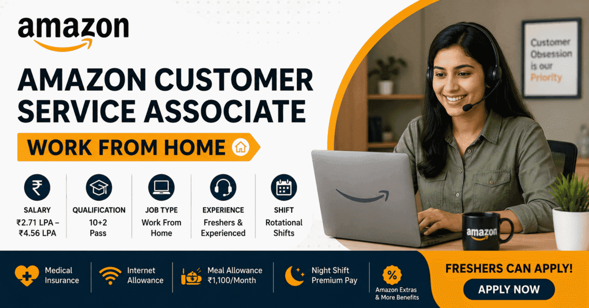 Amazon Customer Service Associate Work From Home Recruitment 2026