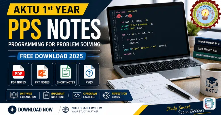 AKTU PPS Notes