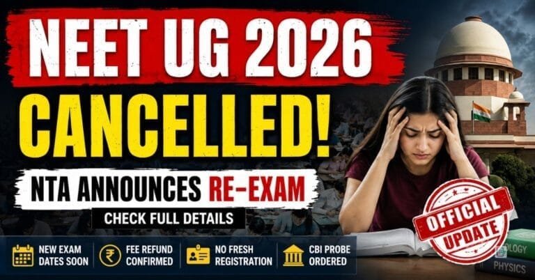 NEET UG 2026 Cancelled