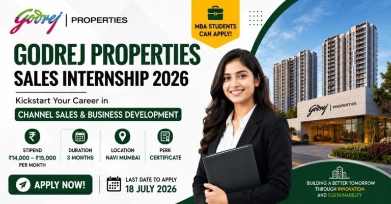Godrej Properties Sales Internship 202