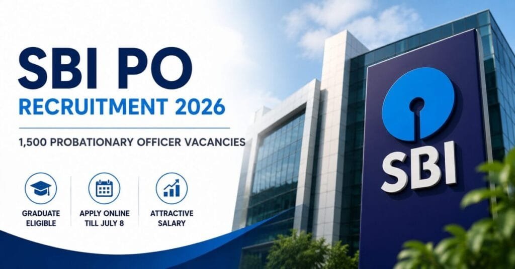 SBI PO Recruitment 2026 Notification Out for 1,500 Vacancies; Check Eligibility, Salary, Exam Dates and Apply Online Before July 8