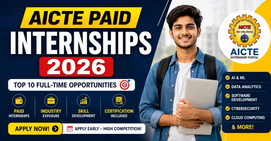 Jobs & Internships for College Students 29 AICTE Paid Internship