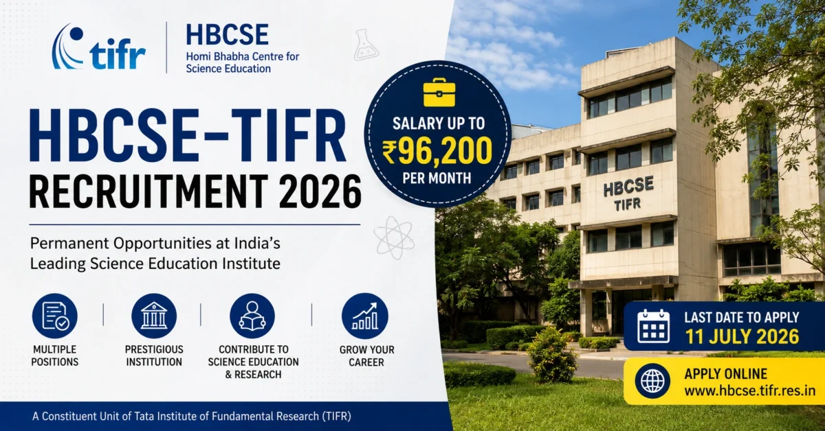 HBCSE–TIFR Recruitment 2026