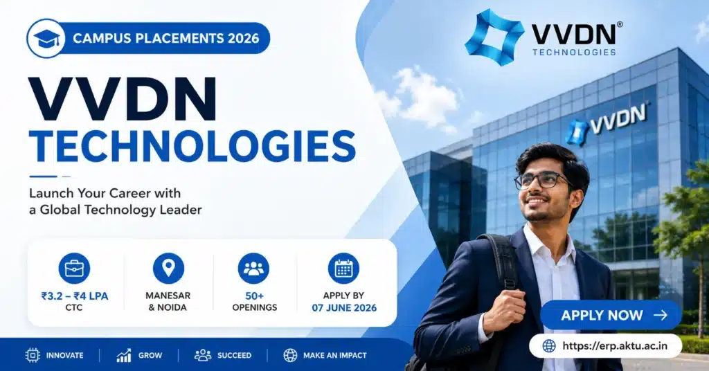 VVDN Technologies Recruitment 2026: Apply for Trainee Program Manager Role | Salary up to ₹4 LPA