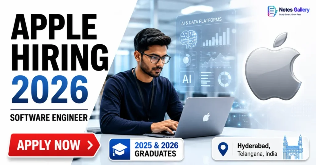 Apple Early Careers Software Development Engineer 2026: Freshers Hiring for Hyderabad, Apply Online