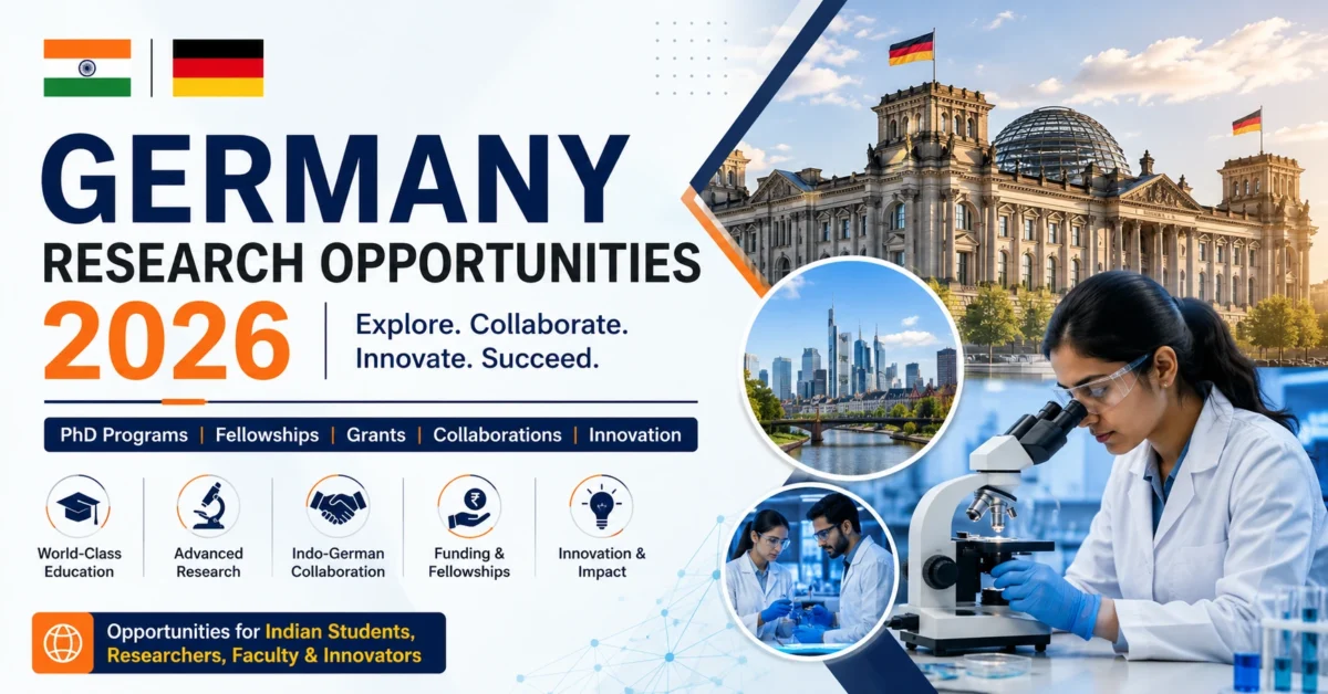 Germany Opens Major Research Opportunities for Indian Students and Scholars in 2026