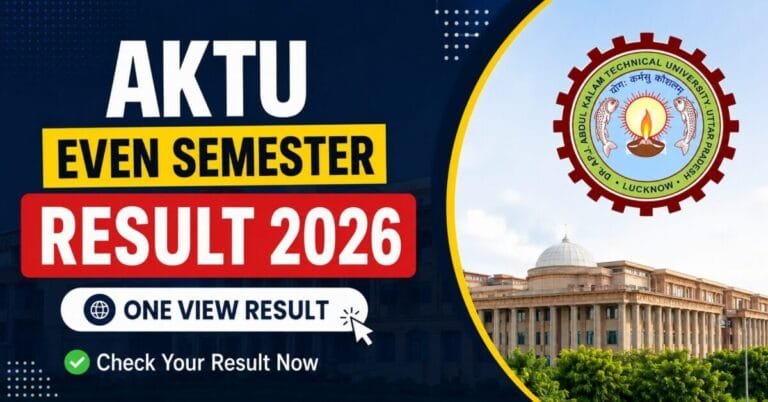 AKTU Even Semester Result 2026