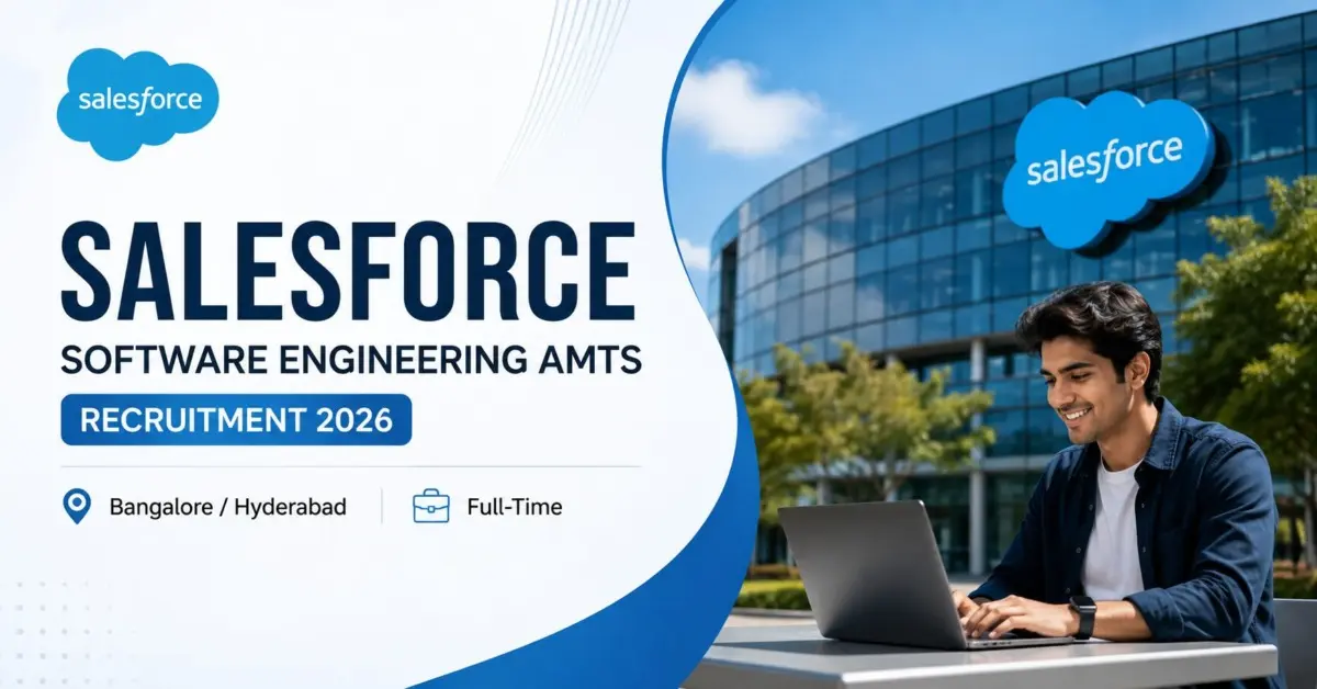 Salesforce Software Engineering AMTS Recruitment 2026 | Freshers Hiring | Apply Before August 3