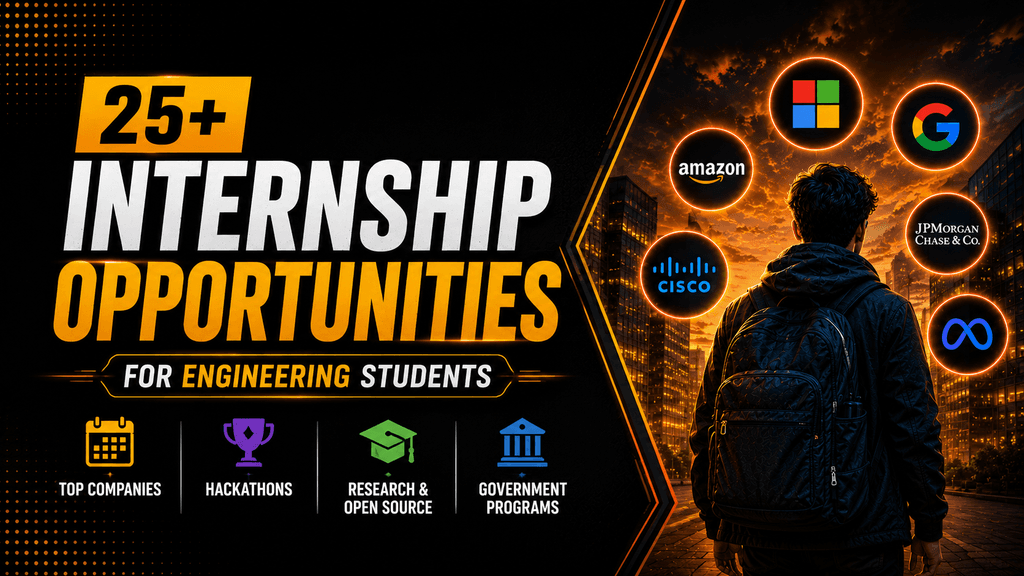 Internship Calendar for Engineering Students: 25+ Internship and Hackathon Opportunities