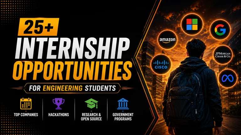 Internship Calendar for Engineering Students: 25+ Internship and Hackathon Opportunities