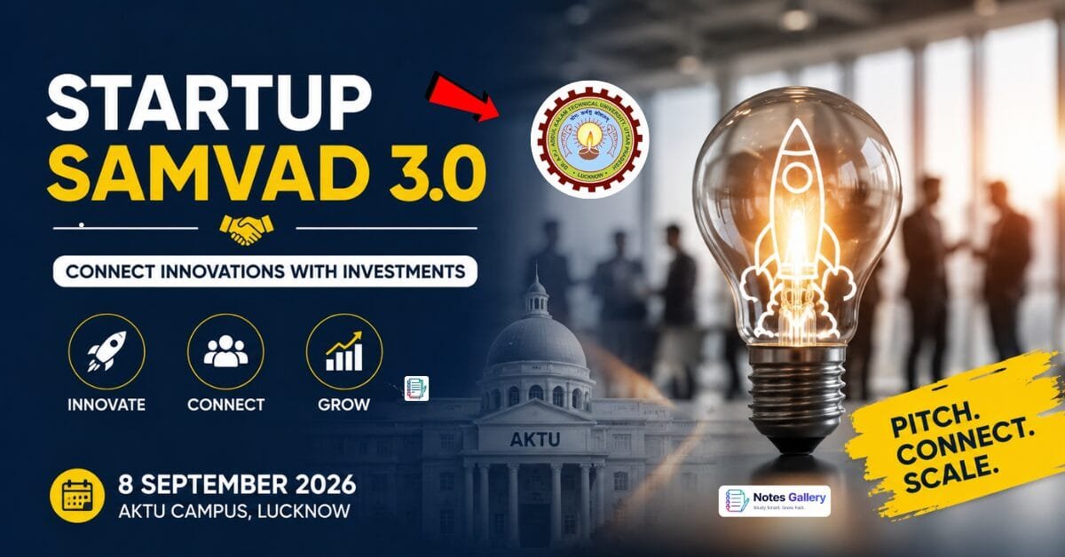 AKTU Startup Samvad 3.0 Registration Begins: Startups Can Pitch Before Investors, Event on September 8 1 AKTU