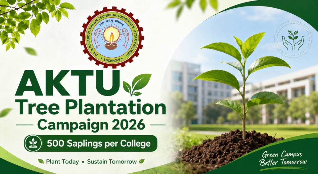 AKTU Tree Plantation 2026: 500 Saplings per College