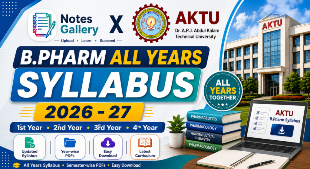 AKTU B.Pharm Syllabus