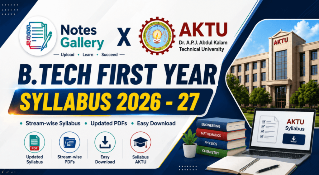 AKTU B.Tech First Year Syllabus: Updated