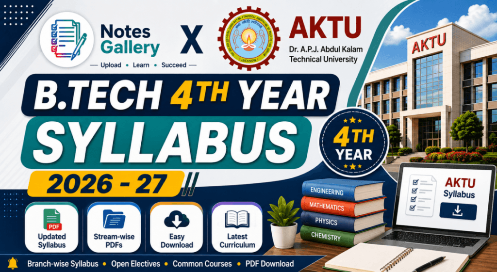 AKTU B.Tech Fourth Year Syllabus