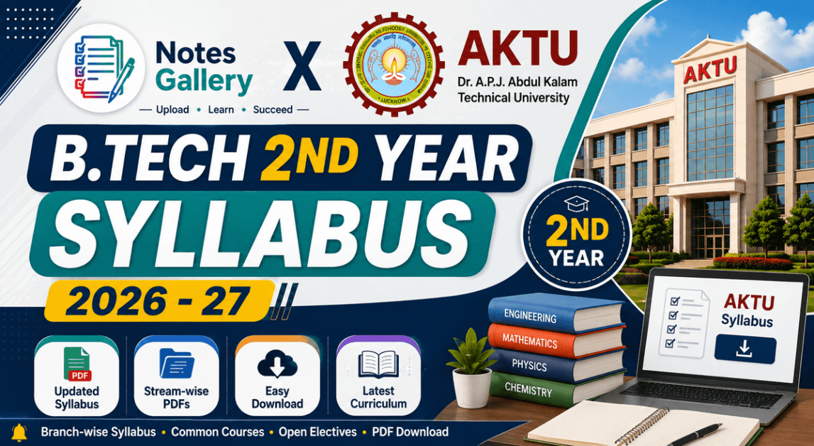 AKTU B.Tech Second Year Syllabus 1 AKTU B.Tech Second Year Syllabus