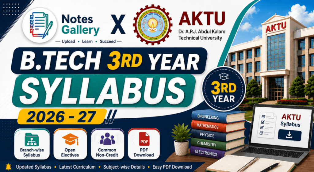 AKTU B.Tech Third Year Syllabus